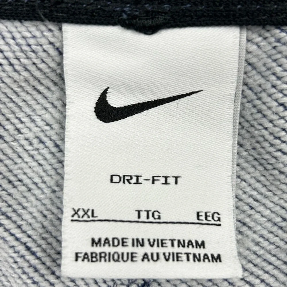 Nike Gym Heritage Sweatpants Mens 2XL Blue Dri-FIT Jogger Fleece Fitness Pants